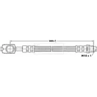 Тормозной шланг BORG & BECK BBH6892 AL3Y Y Audi A4 (B7) 3 Кабриолет 2.0 Tfsi Quattro 200 л.с. 2005 – 2009 L4W248Q