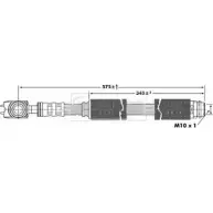 Тормозной шланг BORG & BECK H9B KMB3 HLOL1EC 3146719 BBH6896