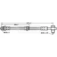 Тормозной шланг BORG & BECK 6AA MV Audi A3 (8PA) 2 Спортбек 2.0 Tdi 140 л.с. 2005 – 2008 BBH6898 9VLDMC