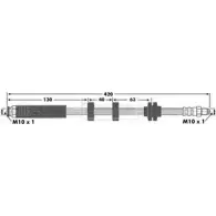 Тормозной шланг BORG & BECK 3146767 BBH6949 XFEB 9K M23GS