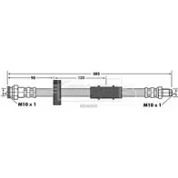 Тормозной шланг BORG & BECK BBH6960 3146776 HDX7 A0 XXYRCDR