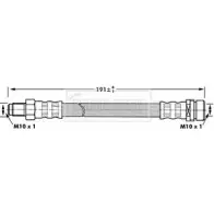 Тормозной шланг BORG & BECK Ford Focus 1 Хэтчбек 1.8 DI / TDDi 75 л.с. 1999 – 2004 BBH6979 3Q GQ5 MENPOX