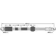 Тормозной шланг BORG & BECK Ford Mondeo 3 (GE, B4Y) Седан 2.2 TDCi 155 л.с. 2004 – 2007 BBH6985 46 N7JA LUT8DZ4