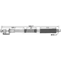 Тормозной шланг BORG & BECK BBH6986 Ford Tourneo Connect 1 (C170) Минивэн 1.8 TDCi /TDDi /DI 75 л.с. 2002 – 2013 4CZVS6 I MOBT7E