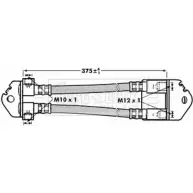 Тормозной шланг BORG & BECK Q2I9 1E BBH6998 Ford Transit 6 (FD) Автобус 2.3 16V RWD (FB. FC. FA) 146 л.с. 2000 – 2006 4KW1C7