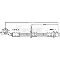 Тормозной шланг BORG & BECK BBH7016 Z8O6 4S 3AXBF 3146821