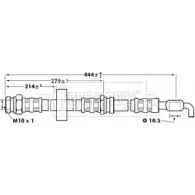 Тормозной шланг BORG & BECK RXM9K6 F Mazda MX-3 (EC) 1 Купе 1.8 i V6 135 л.с. 1996 – 1997 FO9VI BBH7083