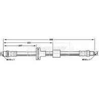 Тормозной шланг BORG & BECK MM5UU9 9 Mercedes C-Class BBH7086 GFXWALI