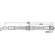 Тормозной шланг BORG & BECK 4W64F 8T WUUKA Mitsubishi Carisma 1 (DA) 1995 – 2004 BBH7099