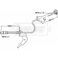 Тормозной шланг BORG & BECK BBH7121 Opel Meriva (B) 2 2010 – 2017 JY2XLU V 1NGG