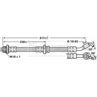 Тормозной шланг BORG & BECK BBH7137 3146926 JKOZY L M6MHO8