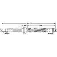 Тормозной шланг BORG & BECK Renault Megane U6GVQ2 OZUPTY Y BBH7175