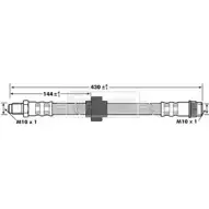 Тормозной шланг BORG & BECK BBH7177 O0CVIJ CRW DR Renault Scenic (JA, FA) 1 Минивэн 1.9 dCi Rx4 101 л.с. 2002 – 2003
