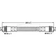 Тормозной шланг BORG & BECK YBR QH1D BBH7179 IC1TJHM Renault Scenic (JA, FA) 1 Минивэн 1.9 dCi Rx4 102 л.с. 2000 – 2003