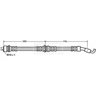 Тормозной шланг BORG & BECK Subaru Impreza (GC) 1 Седан 2.0 AWD (GC8) 280 л.с. 1998 – 2000 99QK2 I228B XM BBH7198