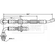 Тормозной шланг BORG & BECK S8EL 0D Q11XE BBH7211 3146991