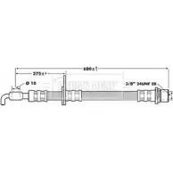 Тормозной шланг BORG & BECK M 40HBW 3146993 JWPUWK BBH7213