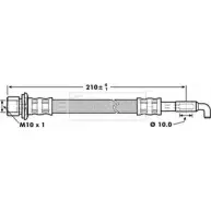 Тормозной шланг BORG & BECK IE9 TVH 1Y2TY4I 3147032 BBH7260