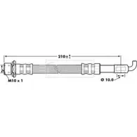 Тормозной шланг BORG & BECK 3147033 HY 2Q2E BBH7261 FZV8L1