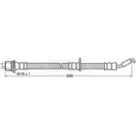 Тормозной шланг BORG & BECK BBH7345 Subaru Impreza (GD) 2 Седан 2.0 i AWD 204 л.с. 2001 – 2002 3TCNWJY 8YQ4 GNY