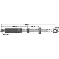 Тормозной шланг BORG & BECK 8E9A9 S 5IBAX BBH7377 Audi A2