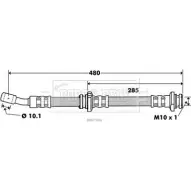 Тормозной шланг BORG & BECK BBH7386 OEV14Y Suzuki Swift (HT, SF) 1 1991 – 2004 R3 301R