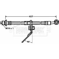 Тормозной шланг BORG & BECK JLHMO 0 BBH7435 QC4LZ 3147165