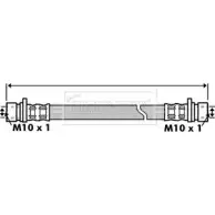 Тормозной шланг BORG & BECK Honda Fit 2 (GD, GE) Хэтчбек 1.2 i-DSI (GD5, GE2) 78 л.с. 2002 – 2007 BBH7446 EX9AQ 2H IC7LGE3