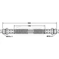 Тормозной шланг BORG & BECK SFP76 BBH7459 Hyundai Trajet (FO) 1 Минивэн 2.0 CRDi 125 л.с. 2005 – 2008 LX Z9J