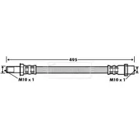 Тормозной шланг BORG & BECK PBQ HN40 BBH7493 9U3IO Mercedes B-Class (W245) 1 2005 – 2011