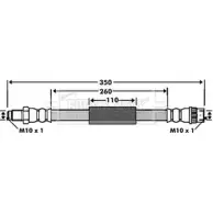 Тормозной шланг BORG & BECK BBH7512 3147233 AFEXMUD US RHI