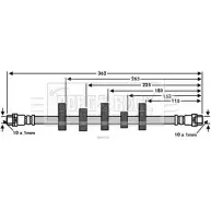 Тормозной шланг BORG & BECK XMZ32K6 BBH7537 3147252 R7 RRS