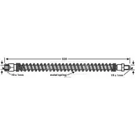 Тормозной шланг BORG & BECK QXEE6O6 BBH7543 MX PPOM Mitsubishi Pajero Pinin 1 (H60, H70) Внедорожник 1.8 GDI (H66W) 120 л.с. 1999 – 2004