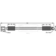 Тормозной шланг BORG & BECK 0C OAGYX Audi A6 Allroad (C5) 2 Универсал 2.5 Tdi Quattro 180 л.с. 2000 – 2005 BBH7544 EQ13DW