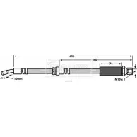 Тормозной шланг BORG & BECK HL 7SYA Chevrolet Rezzo 1 (U100) Минивэн 2.0 122 л.с. 2005 – 2025 OJHCVD BBH7548