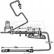 Тормозной шланг BORG & BECK UJK8N2 BBH7552 3R W6Q1U Chrysler Voyager 4 (RG, RS) 2001 – 2007