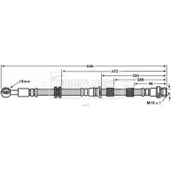 Тормозной шланг BORG & BECK 9 EVE0 YFGI580 BBH7557 3147270