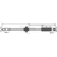 Тормозной шланг BORG & BECK 5PTN9 OI BBH7569 Fiat Doblo (263) 2 Кабина с шасси 1.6 D Multijet 90 л.с. 2010 – 2025 2PM3Z2