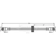 Тормозной шланг BORG & BECK SLZDQ8 Fiat Doblo (263) 2 Кабина с шасси 1.6 D Multijet 90 л.с. 2010 – 2025 BBH7570 CT FSSC7