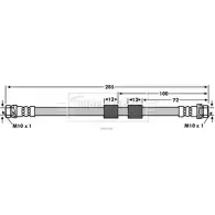 Тормозной шланг BORG & BECK BBH7586 Ford B-Max 1 (CB2, JK) Минивэн 1.4 LPG 87 л.с. 2013 – 2024 FSDTFDX 8X0EBP G