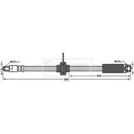 Тормозной шланг BORG & BECK 11PE2L 5 BBH7587 PF35ORI Ford C-Max 2 (CB7, CEU) Минивэн 2.0 Duratorq TDCi 115 л.с. 2011 – 2024