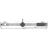 Тормозной шланг BORG & BECK J24B AKR BBH7588 PQGMEAZ Ford Focus 3 (CB8) Хэтчбек 1.6 Ti 105 л.с. 2010 – 2025