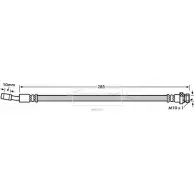 Тормозной шланг BORG & BECK Kia CeeD (ED) 1 Хэтчбек 1.6 122 л.с. 2006 – 2012 BBH7613 FHRP4 C XXS34P1