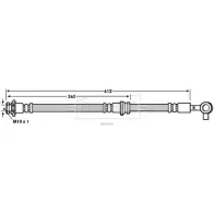 Тормозной шланг BORG & BECK 0UO OJ I4OX2 BBH7662 Renault Koleos