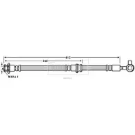 Тормозной шланг BORG & BECK DOF WL HKEOIL Renault Koleos BBH7663