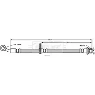 Тормозной шланг BORG & BECK JO BID5 BBH7675 3147387 IS3YL29