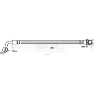 Тормозной шланг BORG & BECK 3147430 BBH7720 XD0SJ O OQDSB