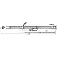 Тормозной шланг BORG & BECK DS8X2B 5 PEDDQ2 3147435 BBH7725