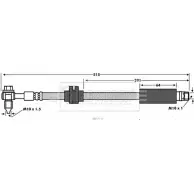 Тормозной шланг BORG & BECK 3147447 6U6 PX1 BBH7737 PU5KAYN