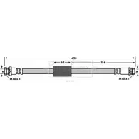 Тормозной шланг BORG & BECK H48Q4G Opel Movano (A) 1 Автобус 2.5 CDTI (JD) 99 л.с. 2003 – 2006 BBH7743 DKA TFTT